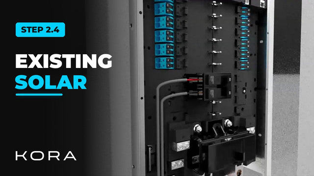 Kora Founders Edition Install 2.4 | Connecting Existing Solar