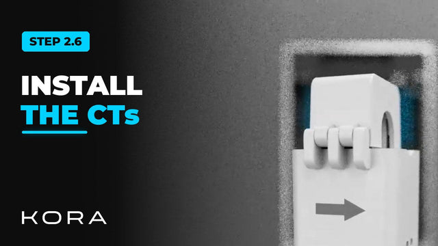 Kora Founders Edition Install 2.6 | Installing Current Transformers (CTs)