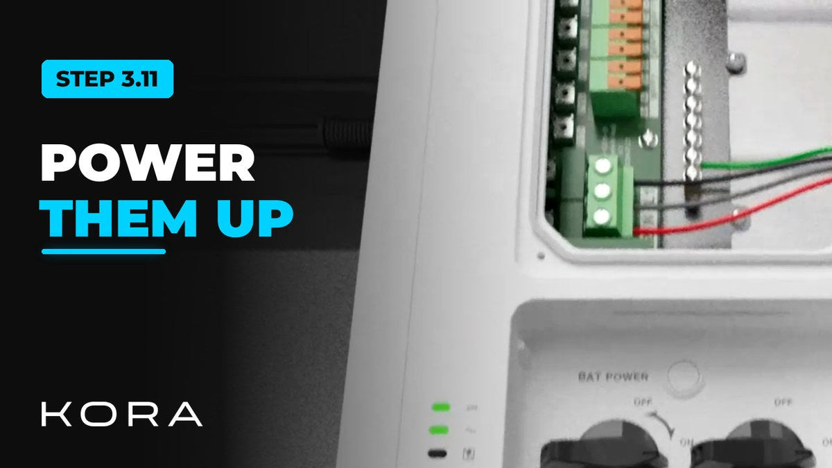 Kora Founders Edition Install 3.11 | Power Up and Check the Powerblocks