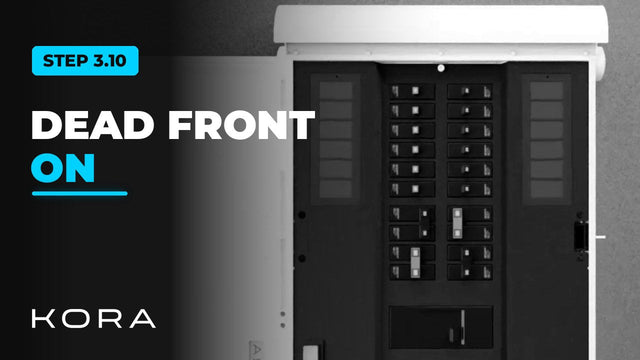 Kora Founders Edition Install 3.10 | Install the Dead Front and Re-Energize